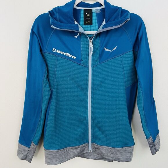 Salewa Jackets & Blazers - Salewa Pedroc Power Grid Hooded Fleece Jacket Speed Hiking Mountain Training Med